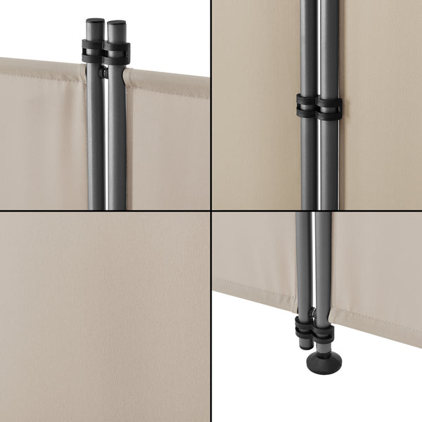 Inskynsskydd 4 paneler 215x170cm stål [pro.tec] välj modell