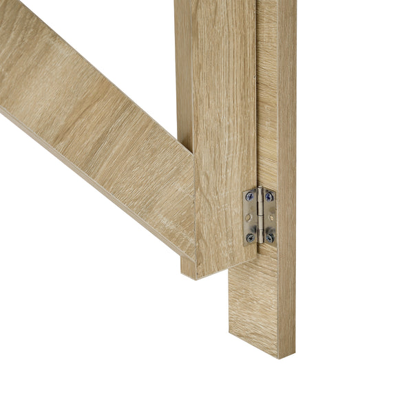[en.casa]® Väggmonterat klaffbord-Sonoma ekfärgad-100x60x58cm
