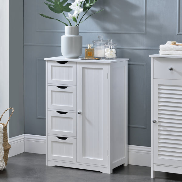 [en.casa]® Badrumsskåp-81x55x30cm-vit