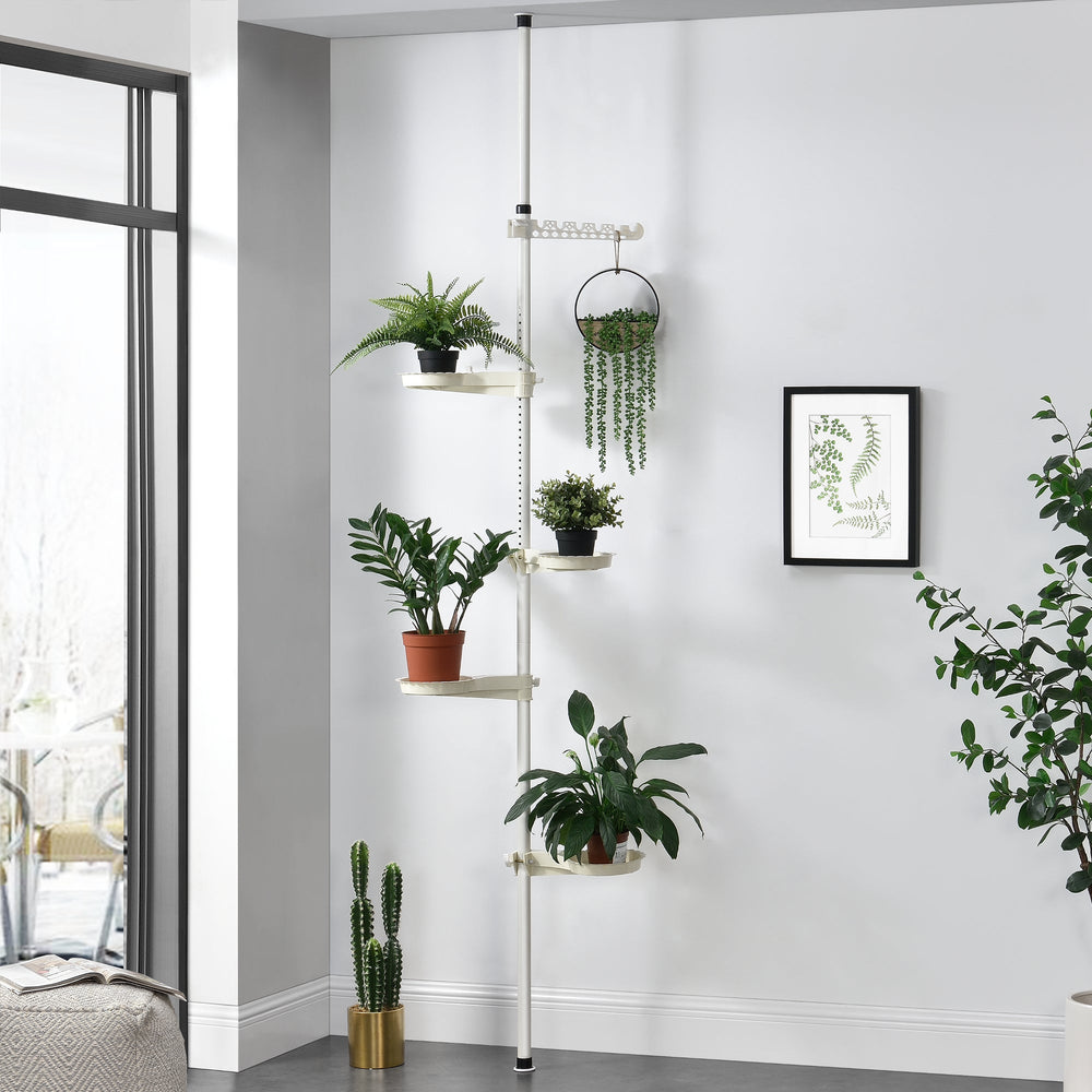 Växtställ 110 - 305 cm teleskop blomsterställ [en.casa] - premiumXL