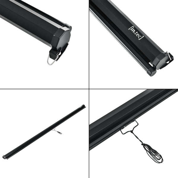 Projektorduk Projektorskärm 113 tum/287 cm 213x216x6cm HD/3D PVC beläggning Gain 1,1 [in.tec]