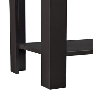 Soffbord Chur med hylla 61,3x60x30cm kaffefärgad [en.casa]