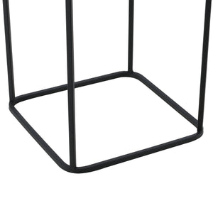 Växtställ Mettet set om 2 med krukor metall [en.casa]