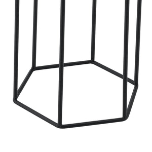 Växtställ Merelbeke set om 2 med krukor [en.casa]