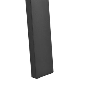 Bordsben set om 2-55-70x72cm pulverlackerat stål svart matt [en.casa]