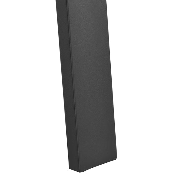 Bordsben set om 2-55-70x72cm pulverlackerat stål svart matt [en.casa]
