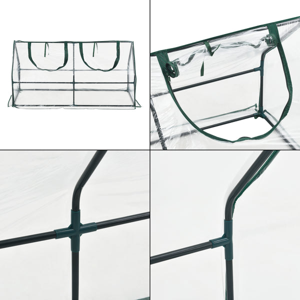Växthus Laubach 120x60x60 cm [en.casa]