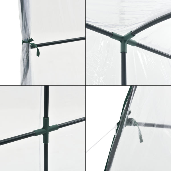 Växthus Juta 100x200x215 cm [en.casa]