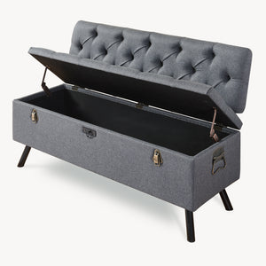 Sittbänk Malmöhus med förvaring 110x48x75cm [en.casa]
