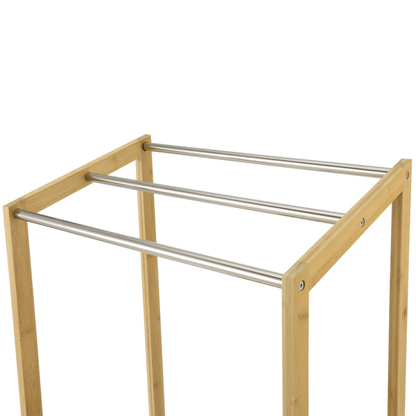 Handdukshållare Kautokeino 61x31x85 cm bambu [en.casa]