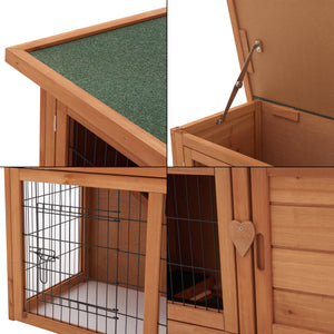 Kaninbur 85x91,5x45cm tall av furu [en.casa]