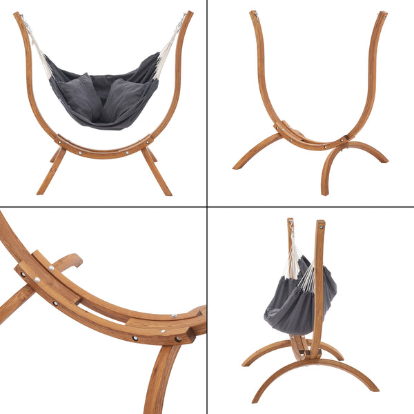 Hängstol Grevena 155x106x143 cm lärk [en.casa]