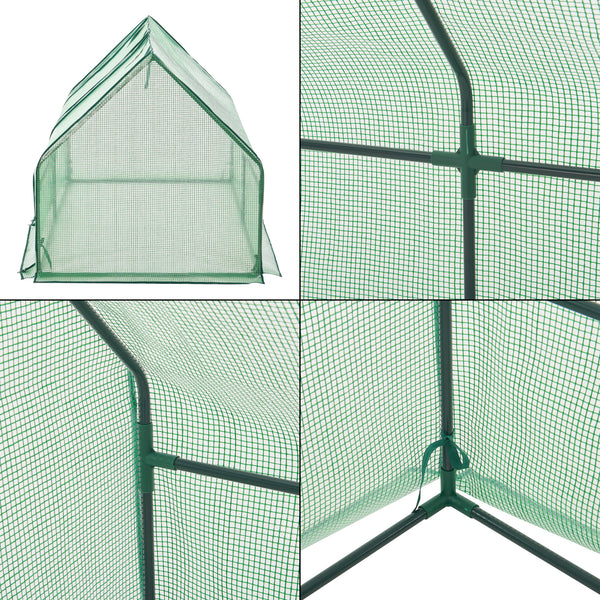 Växthus Nissewaard 180x90x90 cm [en.casa]