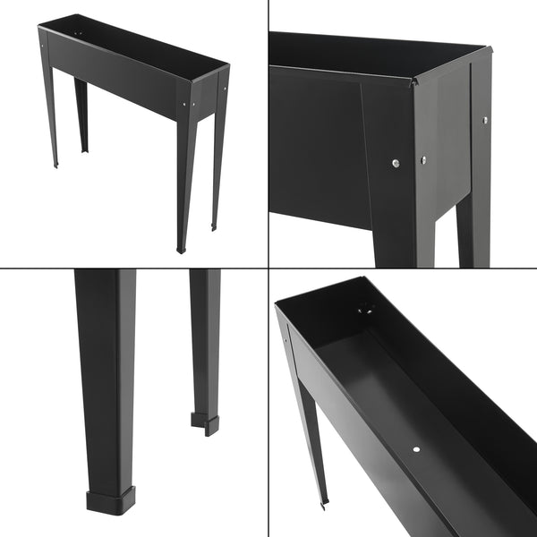 Odlingsbädd Lelystad högbädd 98x25x82 cm [en.casa]