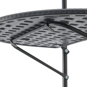 Hängande balkongbord Cicala hopfällbart 83,5x60x64 cm [en.casa]