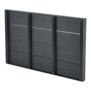Golv till utedusch Nürtingen WPC 101x63x5,5 cm mörkgrå [en.casa] 