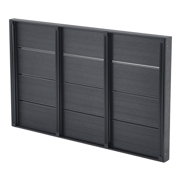 Golv till utedusch Nürtingen WPC 101x63x5,5 cm mörkgrå [en.casa] 