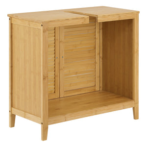 Tvättställsunderskåp Värmdö bambu 60x67x30 cm [en.casa]