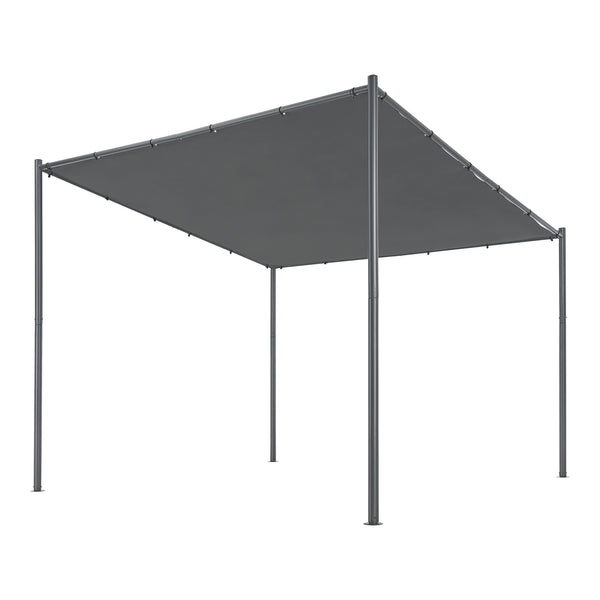 Paviljong Carunchio 300x285x248cm Mörkgrå [en.casa]