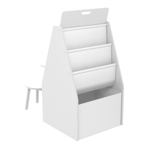 Barnbord med sittpall Ferrol whiteboard skrivtavla rittavla 88x51x49 cm [en.casa]