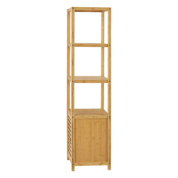 Badrumshylla Liminka 140x34x33 cm bambu [en.casa]