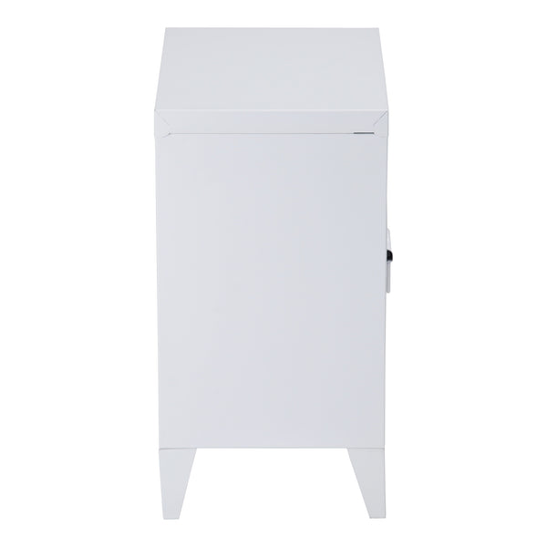 Sängbord Inari 57x40x30 cm stål [en.casa]
