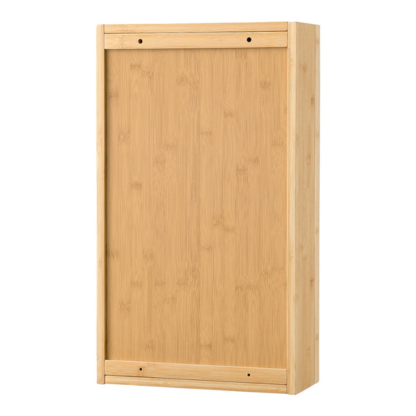 Spegelskåp Ikorfat badrumsskåp 60,5x35x14 cm bambu [en.casa]