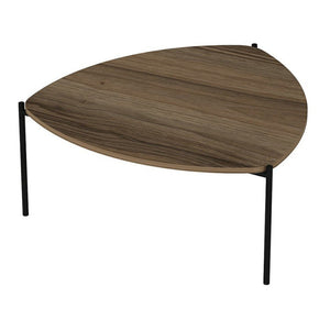 Gladsaxe soffbord 40x90x89 cm valnötslook / svart [en.casa]