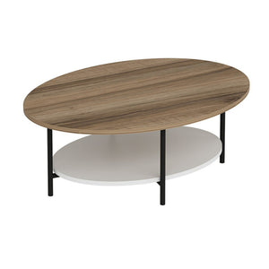 Soffbord Fredericia 36x90x60 cm oval [en.casa]