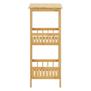 Hylla Pyhäjärvi 79x33x33 cm bambu [en.casa]