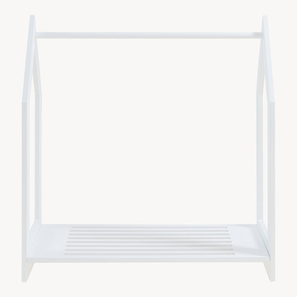 Garderobsställ Langeskov 78x75x35cm Vit [en.casa]