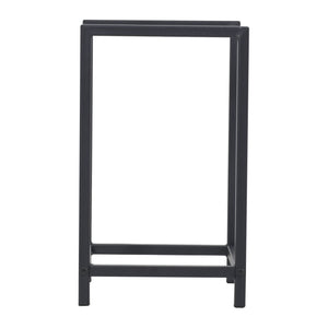 Vedställ Torsås vedförvaring 40x30x50 cm stål [en.casa]