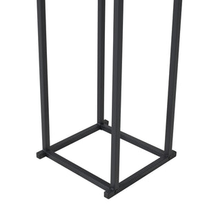 Vedförvaringshylla Tibro Stål 35x35x120 cm Svart [en.casa]
