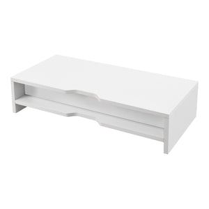 Monitorställ Ruovesi 12x51x25cm Vit [en.casa]