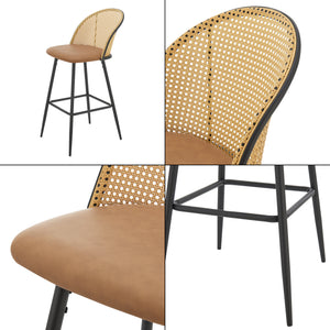 Barstol Gausdal 102x44x63 cm rotting [en.casa] 