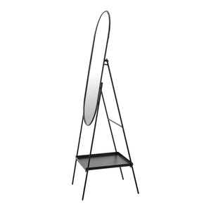 Perano stående spegel med hylla 160 x 46 cm [en.casa]