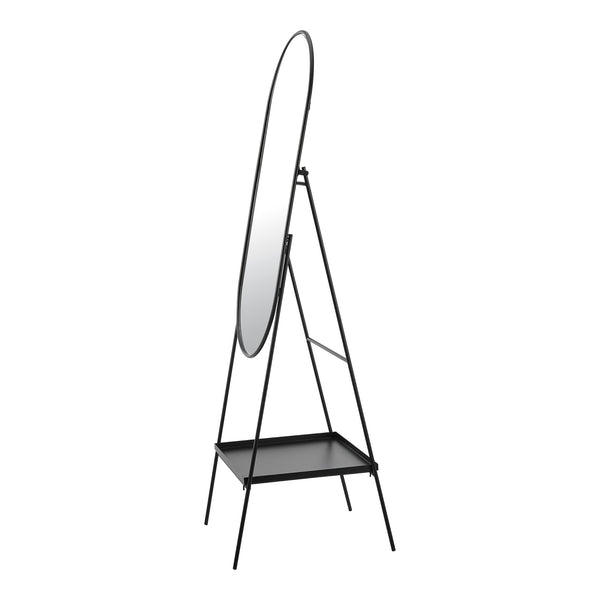 Perano stående spegel med hylla 160 x 46 cm [en.casa]