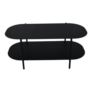 Soffbord Enebakk 112x62x40,5 cm stål svart matt [en.casa]