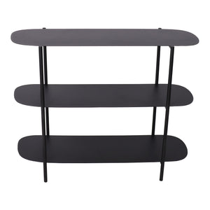 Sidobord Enebakk 70x90x32 cm stål svart matt [en.casa]