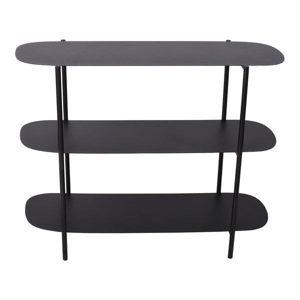 Sidobord Enebakk 70x90x32 cm stål svart matt [en.casa]