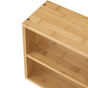Vägghylla Gol 50x15x30 cm bambu [en.casa]