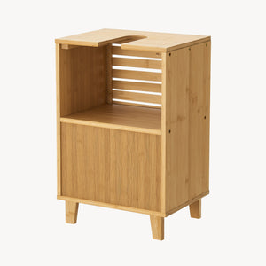 Tvättställsskåp Iveland 60x40x30cm Bambus [en.casa]