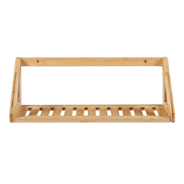 Vägghylla set Gjerdrum set om 2 43x15x15cm bambu [en.casa]