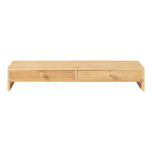 Monitorstativ Hallstahammar 56x18x9,5 cm bambu [en.casa]