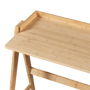 Skrivbord Härryda 107x47x81 cm bambu [en.casa]