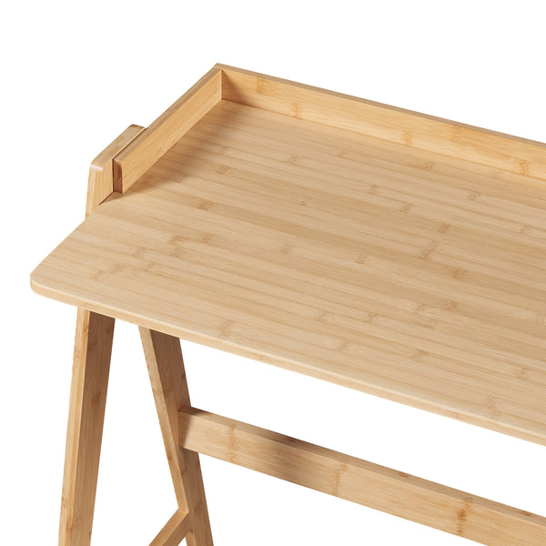 Skrivbord Härryda 107x47x81 cm bambu [en.casa]