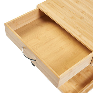 Jokkmokk rullbord 56,5x43x43 cm bambu [en.casa]