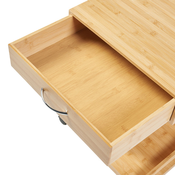 Jokkmokk rullbord 56,5x43x43 cm bambu [en.casa]