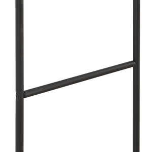 Handduksstege Bodø stål 176x38 cm svart [en.casa]