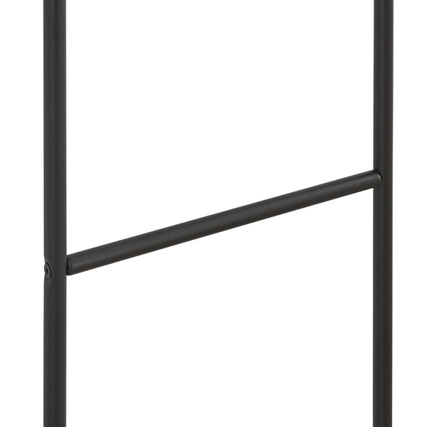 Handduksstege Bodø stål 176x38 cm svart [en.casa]